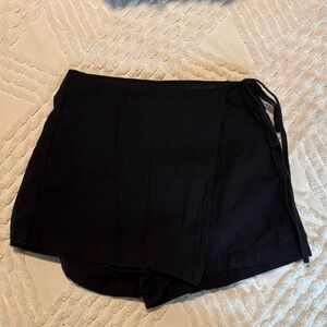 Black Women's Wrap Skort